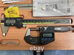 Mitutoyo Digital Micrometer & Caliper Set