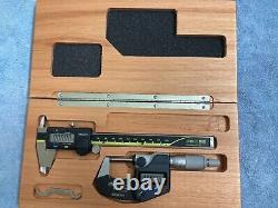 Mitutoyo Digital Micrometer & Caliper Set