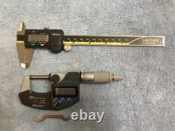 Mitutoyo Digital Micrometer & Caliper Set