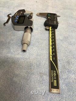 Mitutoyo Digital Micrometer & Caliper Set