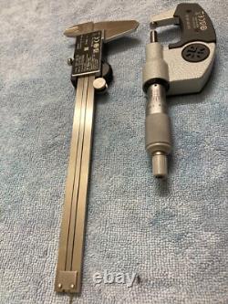 Mitutoyo Digital Micrometer & Caliper Set