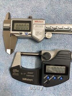 Mitutoyo Digital Micrometer & Caliper set