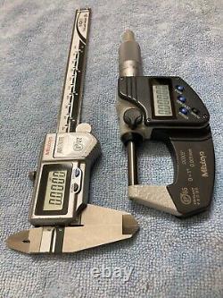 Mitutoyo Digital Micrometer & Caliper set