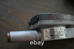 Mitutoyo Digital Micrometer, Indicator, Stand Lot 0-1 293-721-30, 543-588-1