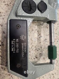 Mitutoyo Digital Micrometer LOT 0-1 & 1-2  293-712 293-715