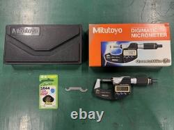 Mitutoyo Digital Micrometer QuantuMike MDE-25MX 293-140-30 Model 0-25mm 0.001mm