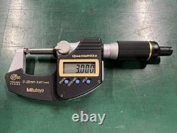 Mitutoyo Digital Micrometer QuantuMike MDE-25MX 293-140-30 Model 0-25mm 0.001mm