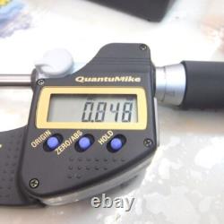 Mitutoyo Digital Micrometer QuantuMike MDE-25MX 293-140-30 Model 0-25mm 0.001mm