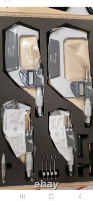 Mitutoyo Digital Micrometer Set 0-4. Brand New