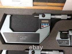 Mitutoyo Digital Micrometer Set, 4 Pieces, 0 1, 1 2, 2 3, 3 4