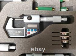 Mitutoyo Digital Micrometer Set, 4 Pieces, 0 1, 1 2, 2 3, 3 4