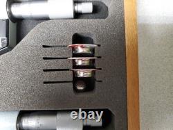 Mitutoyo Digital Micrometer Set, 4 Pieces, 0 1, 1 2, 2 3, 3 4