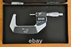 Mitutoyo Digital Micrometer, Spherical Face, 2-3 Inch, Model 395-373-30, Spc