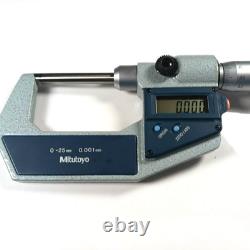 Mitutoyo Digital Outside Micrometer 406-521-30 OMV-25DM 0-25mm Japan AI247T