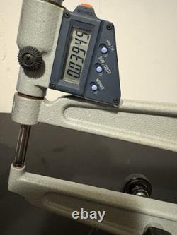 Mitutoyo Digital Sheet Metal Micrometer 0-1.00005 with Starrett No. 206 Stand