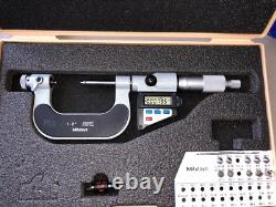 Mitutoyo Digital Thread Screw Micrometer 326-712-10 Tmc-2 DM With Anvils
