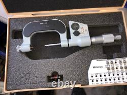 Mitutoyo Digital Thread Screw Micrometer 326-712-10 Tmc-2 DM With Anvils