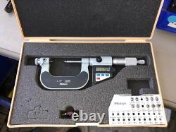 Mitutoyo Digital Thread Screw Micrometer 326-712-10 Tmc-2 DM With Anvils