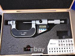 Mitutoyo Digital Thread Screw Micrometer 326-712-10 Tmc-2 DM With Anvils