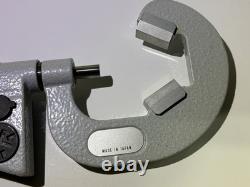 Mitutoyo Digital V-Anvil Micrometer 1-1.6 Range 3-Flute SPC Data 314-713-30