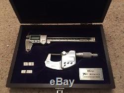 Mitutoyo Digital Vernier Caliper and Micrometer 70th Anniversary Set