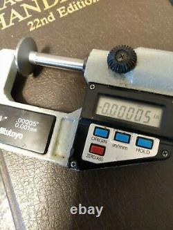 Mitutoyo Disk Flange Micrometer DIGITAL. 00005.001mm VERY ACCURATE