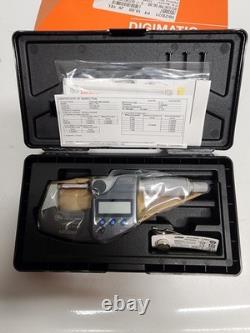 Mitutoyo Electronic Outside Micrometer 1 Max, Solid Carbide Face, IP65