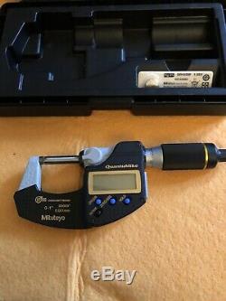 Mitutoyo Excellent! 293-180 0-1 Quantumike Ip65 Digital Outside Micrometer