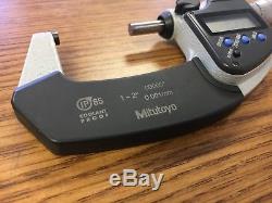 Mitutoyo IP65 Coolant Proof Digital Micrometer Model No. 293-345 1-2