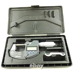 Mitutoyo IP65 Digital Outside Micrometer 0-1/0-25mm. 00005/. 001mm CoolantProof