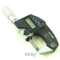 Mitutoyo IP65 Digital Outside Micrometer 0-1/0-25mm. 00005/. 001mm CoolantProof