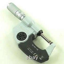 Mitutoyo IP65 Digital Outside Micrometer 0-1/0-25mm. 00005/. 001mm CoolantProof