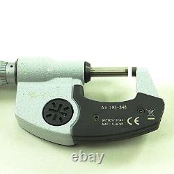 Mitutoyo IP65 Digital Outside Micrometer 0-1/0-25mm. 00005/. 001mm CoolantProof
