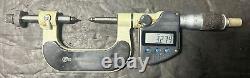 Mitutoyo IP65 No. 324-251-30 Digital Gear Tooth Micrometer 0-25mm. 001 Used