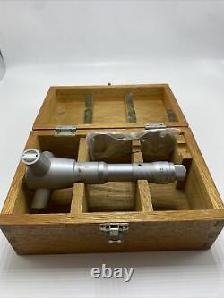 Mitutoyo J46 2.8-3.2 Digital Bore Micrometer Mitutoyo Wooden Box Vintage 168-214