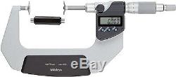 Mitutoyo LCD Digital Disk Disc Flange Non-Rotating Micrometer 50-75mm / 0.001mm