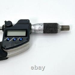 Mitutoyo MDC-50MX Digital Micrometer 25-50mm with Case Used Works, Dirty