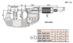 Mitutoyo MDE25MX Digital Micrometer 293 Series without measurement data