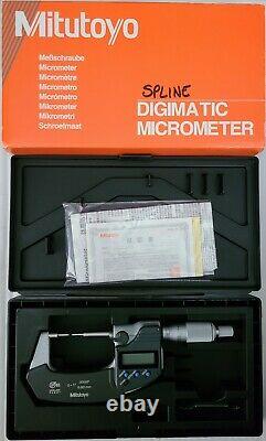Mitutoyo Mfr # 331-351-30 Digital Spline Micrometer 0-1, Ratchet Thimble