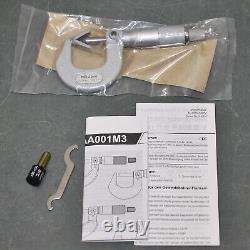 Mitutoyo Micrometer 114-161, 3 Flute, V-Anvil, 1-15mm, 0.01mm Grad, +/-0.004mm