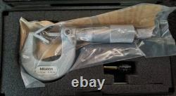 Mitutoyo Micrometer 114-161, 3 Flute, V-Anvil, 1-15mm, 0.01mm Grad, +/-0.004mm