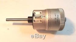Mitutoyo Micrometer Head # 297-201-01, Mech. Digital, Large Body, 2 Travel Used