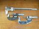 Mitutoyo Micrometers 1inch and 1 to 2 inch and 8inch calibers used but nice