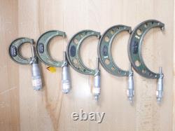 Mitutoyo Micrometers Set of 5 0-5 #103