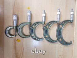 Mitutoyo Micrometers Set of 5 0-5 #103