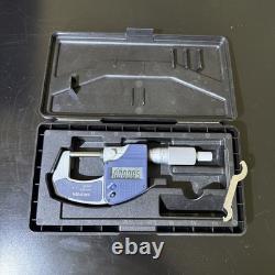 Mitutoyo Model 293-831-30 0-1 x. 00005 Flat face outside Micrometer with case