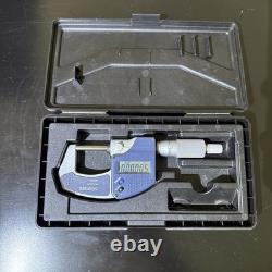 Mitutoyo Model 293-831-30 0-1 x. 00005 Flat face outside Micrometer with case