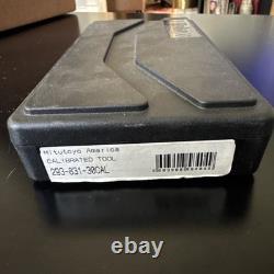 Mitutoyo Model 293-831-30 0-1 x. 00005 Flat face outside Micrometer with case