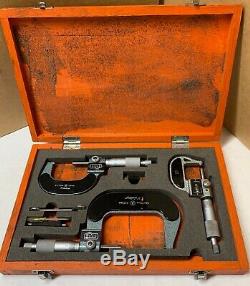 Mitutoyo & NSK Analog Digital Micrometer Set 0-25, 25-50, 50-75mm Standards