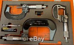 Mitutoyo & NSK Analog Digital Micrometer Set 0-25, 25-50, 50-75mm Standards